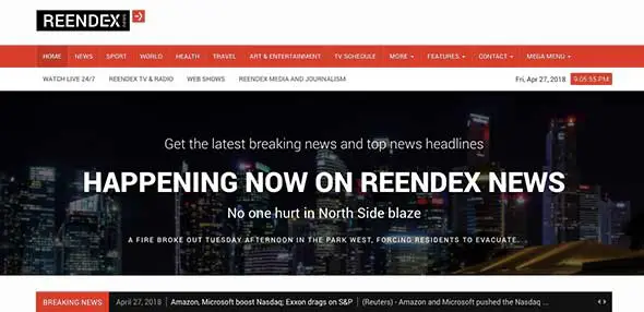 11 Reende News Website Templatex