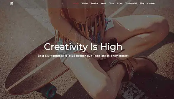 13 Eichsa-One Page Creative Template