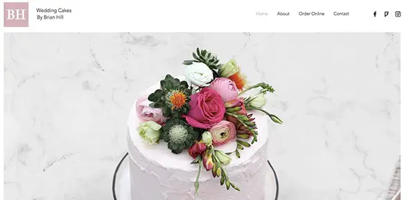 Wedding Cakes - Free Wix Template