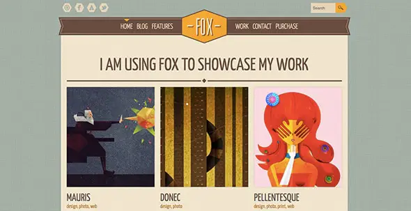 16 Fox Vintage WordPress Theme