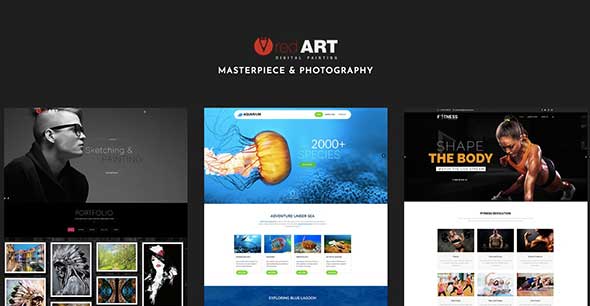 16 Red Art Photography Creative Website Templates
