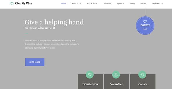 2 CharityPlus non-profit WordPress themes