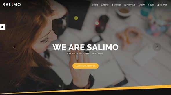 22 Salimo - One Page Parallax