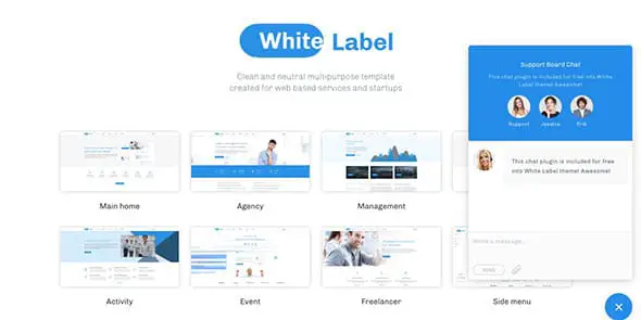 22 White Label - Clean Theme for Modern Web Businesses