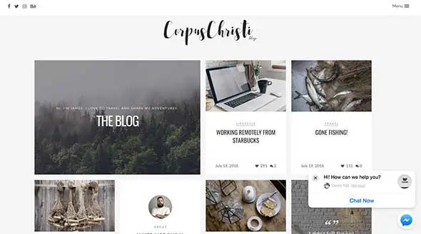 23 CorpusChristi - Modern Blog WordPress Theme