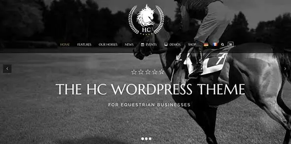 24 Horse Club Vintage WordPress Theme