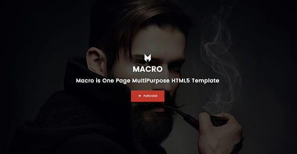 24 Macro - One Page Portfolio Template