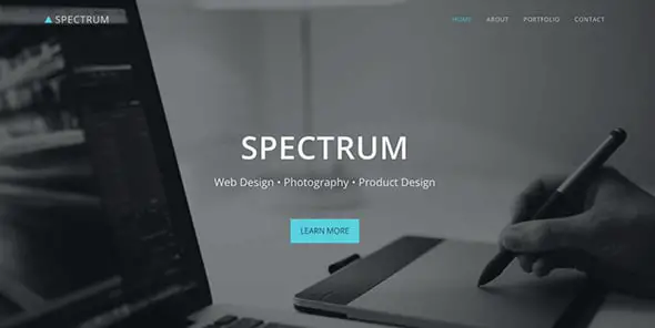 24 Spectrum Free Website Template