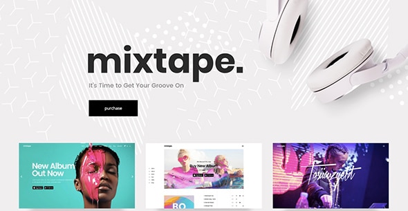4 Mixtape Creative Website Templates