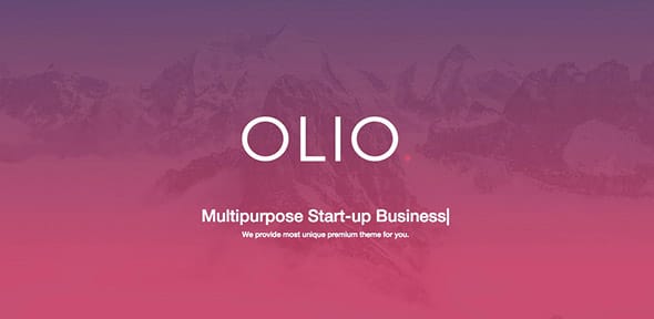 5 One Page Olio - One Page Multipurpose Theme