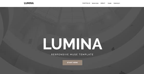 9 Lumina - Responsive Muse Template for Creatives & Agencies