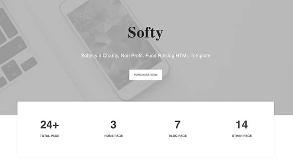 9 Softy Non Profit Website Template