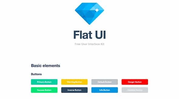 10 Free PSD & HTML Flat UI kit