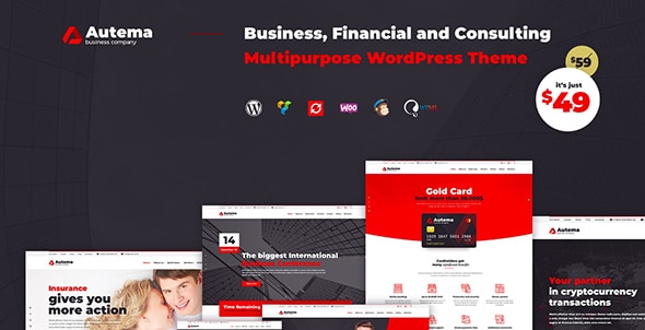 11 Autema - Quick Loans, Bitcoin, Business Coach and Finance Consulting WordPress Theme