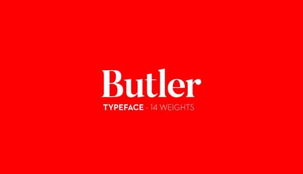 13 Butler Legible Font