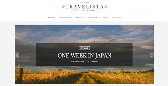 14 Travelista - Travel Blog Theme