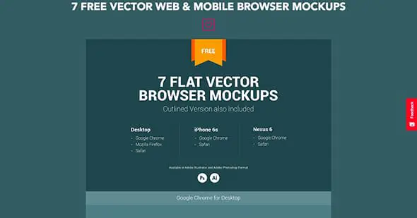 17 7 Web & mobile browser mockups