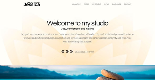 18 Yoga Coach - personal yoga trainer WP theme (with booking system)