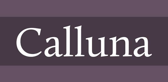 19 Calluna Legible Font