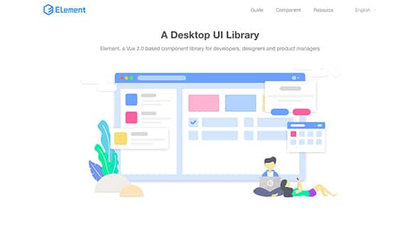 2 Element- A desktop component UI library