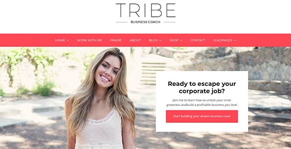 2 Tribe Coach - Feminine Coaching Business WordPress Theme