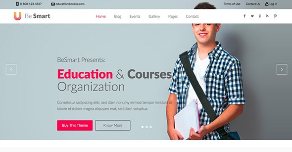 22 BeSmart - Education & Courses WordPress Themes