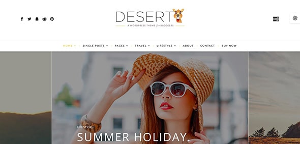 22 Desert - WordPress Travel Blog Theme