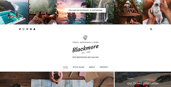 25 Blackmore - Responsive WordPress Travel Blog : Magazine Theme
