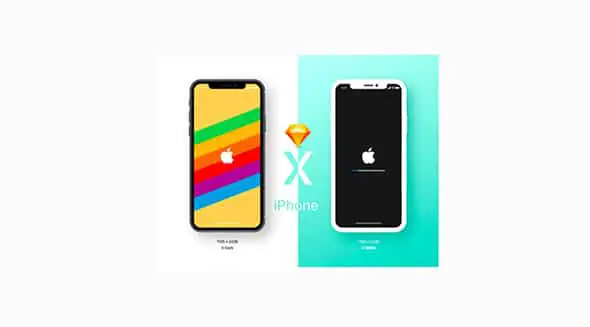 4 iPhone X & iPhone 8- Early free mockups Free PSD Mockups
