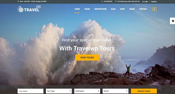 6 Travel WP - Tour & Travel WordPress Theme for Travel Agency and Tour Operator