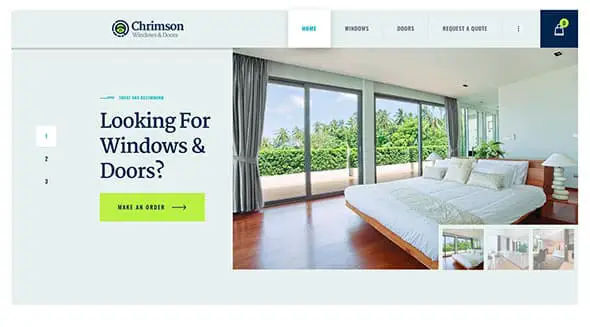 12 Chrimson | Windows & Doors Services WordPress Theme