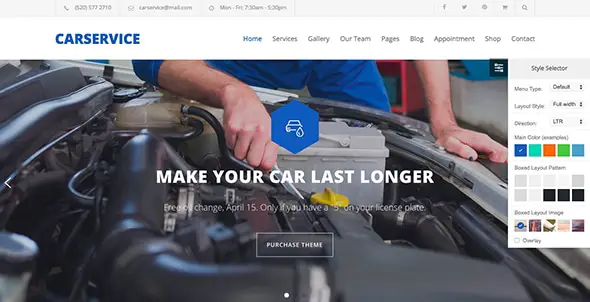 15 Car Service - Mechanic Auto Shop WordPressTheme