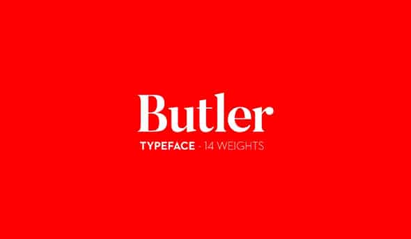 14 Butler Serif Fonts