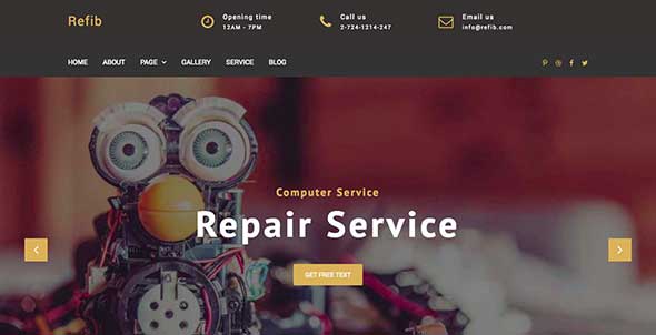 15 Refib - Digital Repair Service WordPress Theme