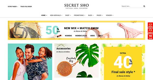 16 SecretSho - Fashion MarketPlace WordPress Theme (Mobile Layout Included)