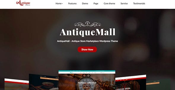 18 AntiqueMall - Antique Store Marketplace WordPress Theme