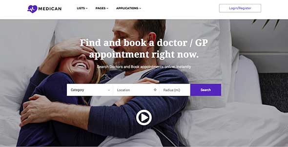 20 Appointment Booking, Marketplace, Directory WordPress Theme - Medican