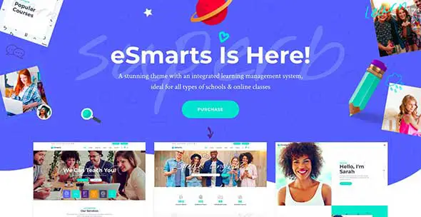 24 eSmarts - A Modern Education and LMS Theme