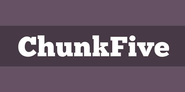 8 ChunkFive Slab Serif Fonts
