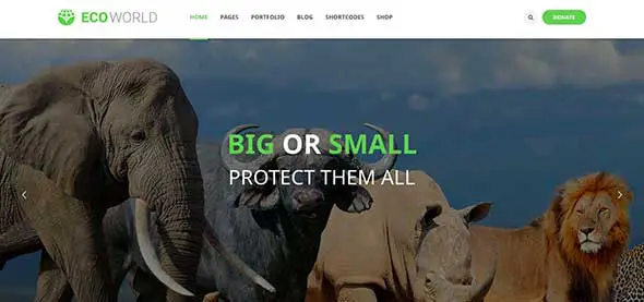 8 Eco World - Nature, Ecology & NGO WordPress Theme