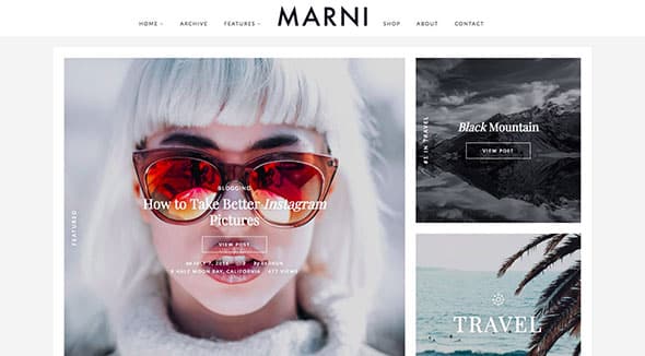 10 Marni – a WordPress Blog & Shop Theme