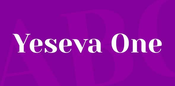 15 Yeseva One Free Classic Font