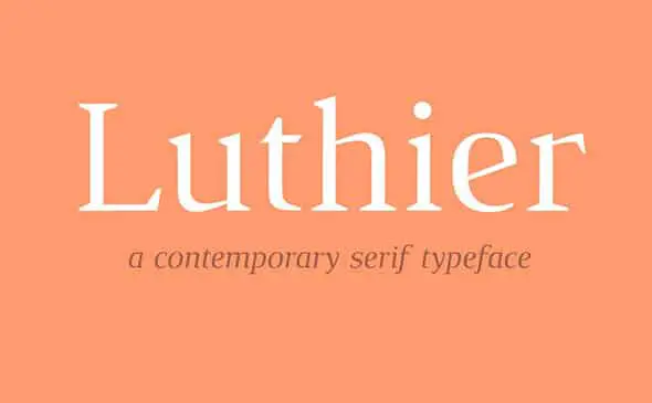 16 Luthier Free Classic Font Free Classic Font