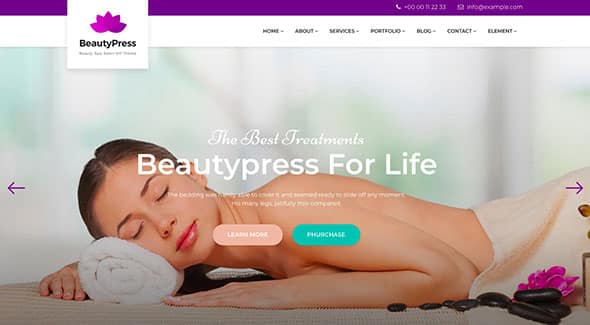 17 BeautyPress - Beauty Salon Spa WordPress Theme