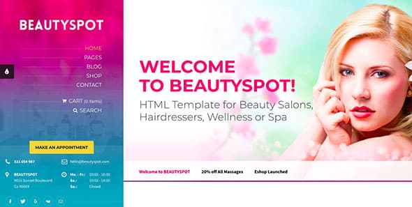 18 BeautySpot - WordPress Theme for Beauty Salons