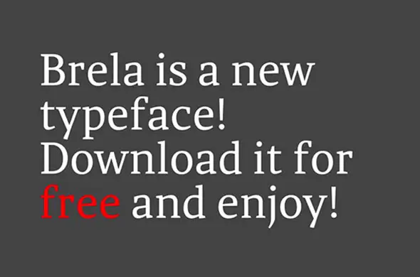 25 Brela Free Classic Font