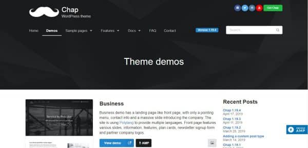 WordPress AMP Themes - Chap