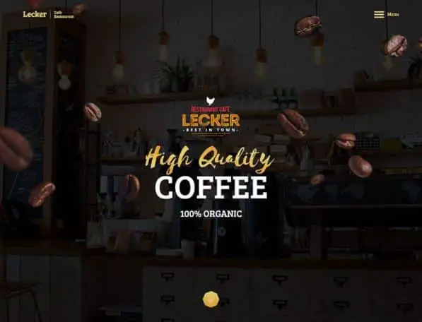 10 Best WordPress Themes for Cafes - Lecker
