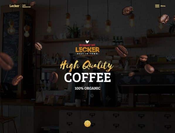 10 Best WordPress Themes for Cafes - Lecker