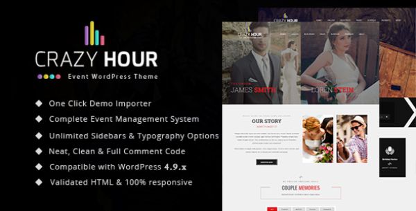 10 Best WordPress Themes for Events - Crazy-hour